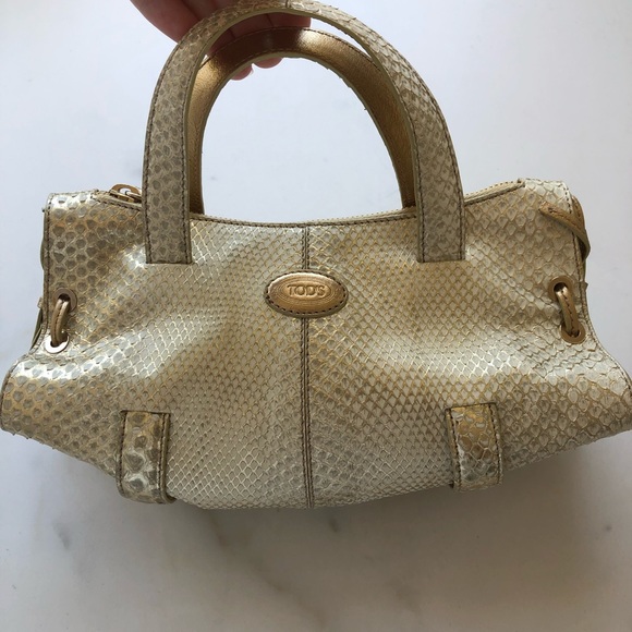 Tod's deals snakeskin bag